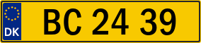 Trailer License Plate